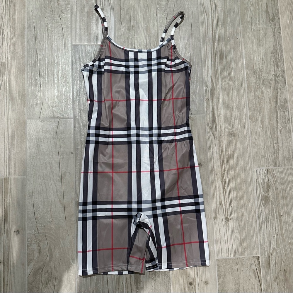 Plaid Romper